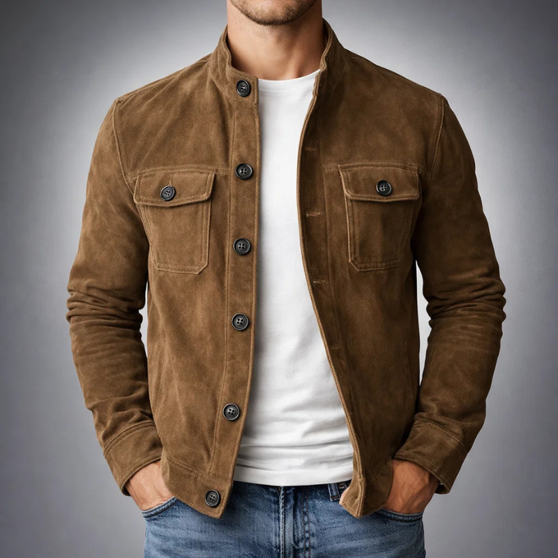 Sobrecamisa Soft-Touch Hombre con Corte Estructurado