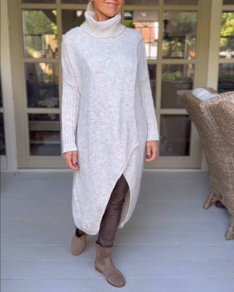 Jersey De Cuello Alto Y Manga Larga – Cálido Y Elegante