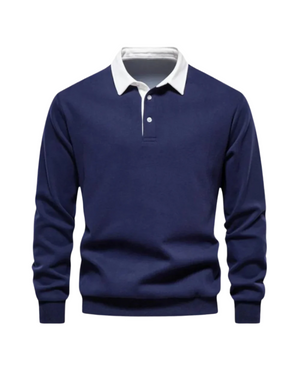 Weicher, gestrickter Polo-Pullover