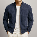 Chaqueta De Ante Para Hombre Con Corte Estructurado