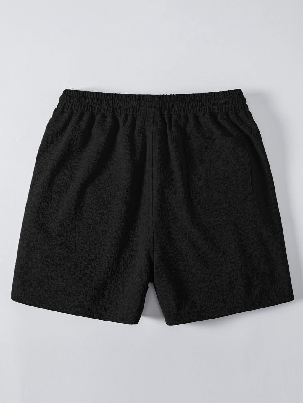 Conjunto Polo Crochet Rayas y Shorts Texturizados