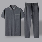 Conjunto De Polo Para Hombre De 2 Piezas Elegante