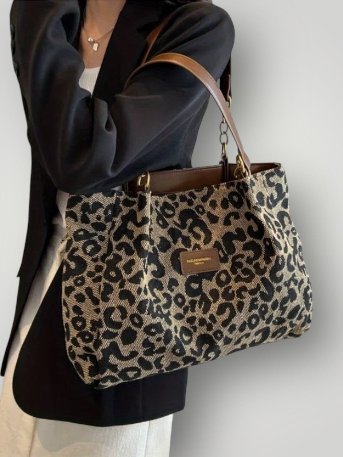 Ximena | Bolsa Tote Estampado de Leopardo