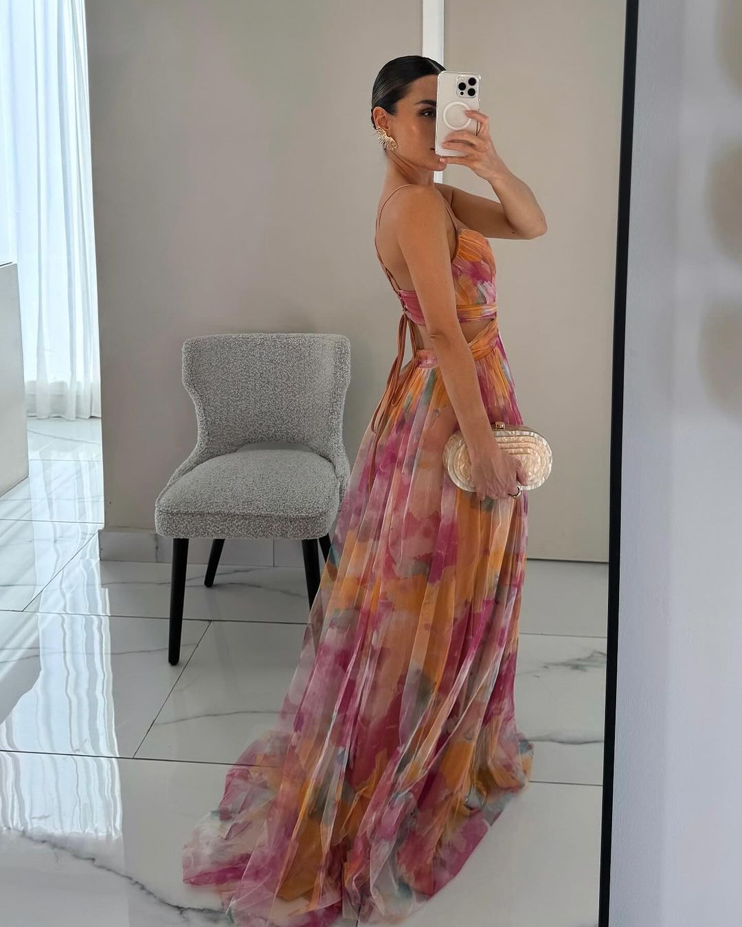 Giselle Floral Print Maxi Dress