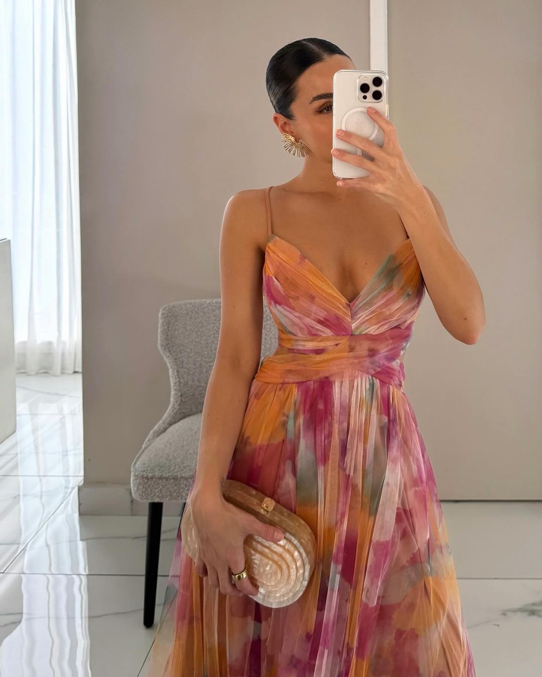 Giselle Floral Print Maxi Dress