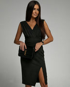 Vestido De Verano Elegante Con Escote En V