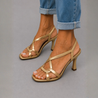 Soleil™ | Golden Sandals, Summer Charm