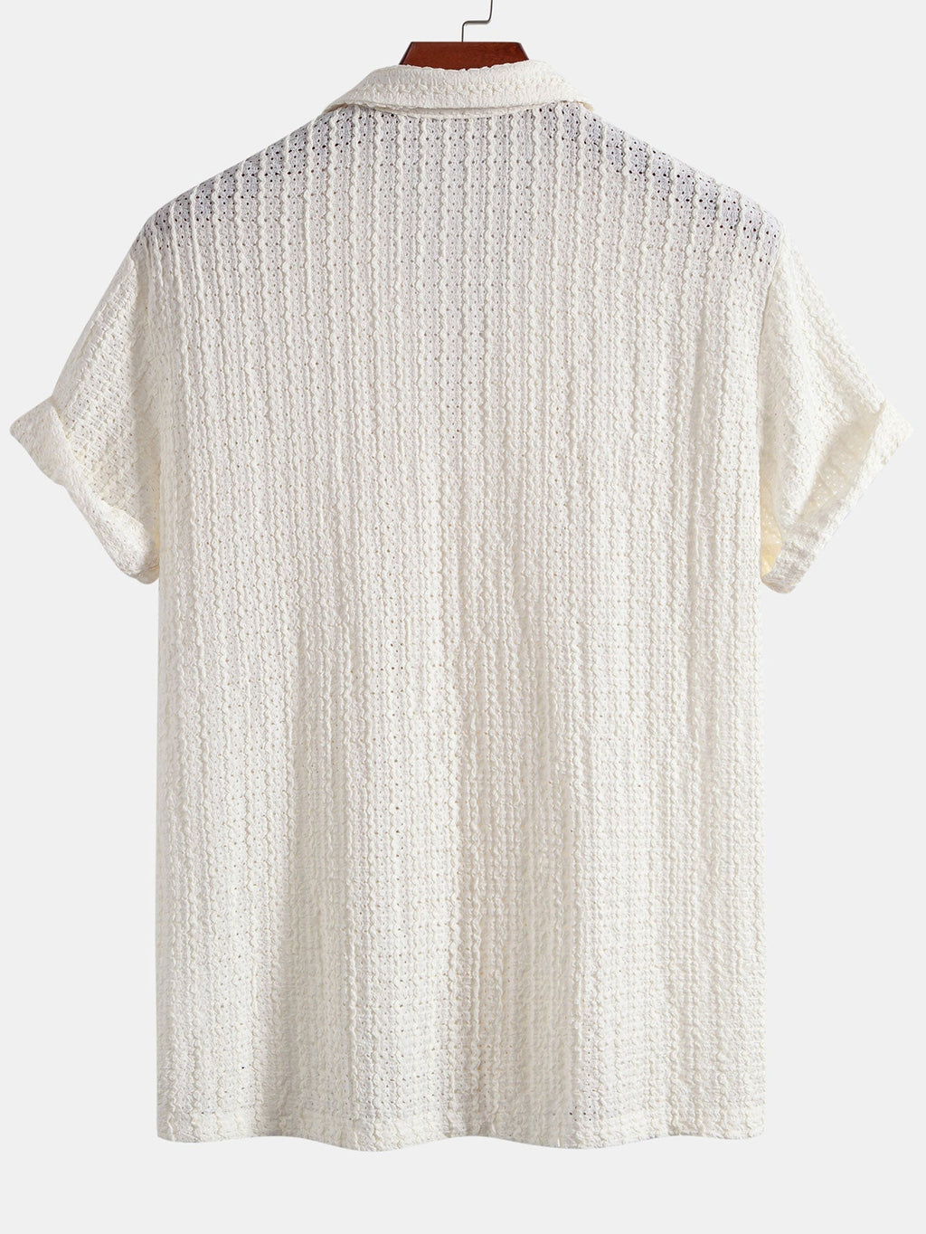 Conjunto Camisa Cubana Jacquard y Pantalón Recto de Lino