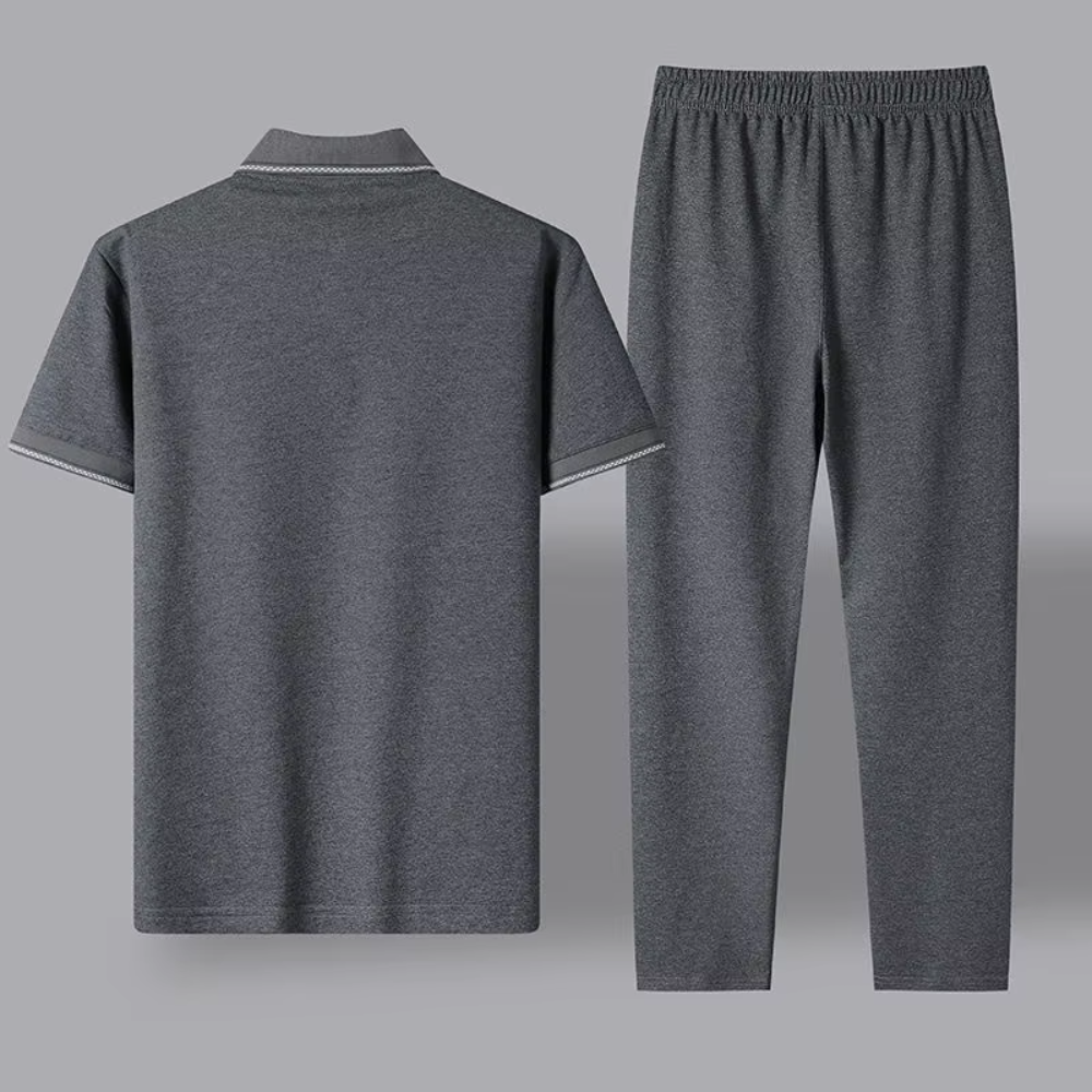 Conjunto De Polo Para Hombre De 2 Piezas Elegante