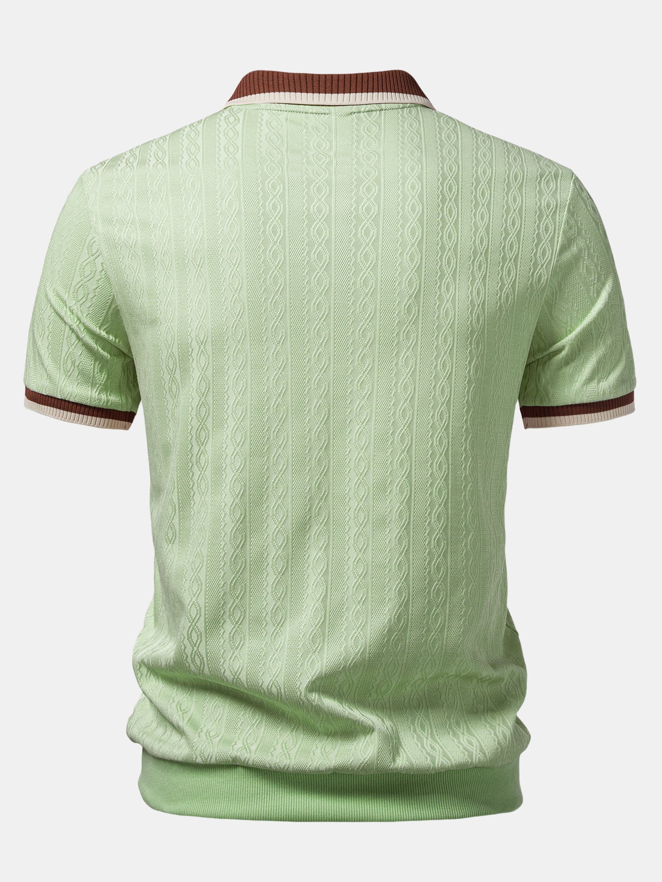 Conjunto Polo De Punto Con Cremallera Y Pantalón Slim