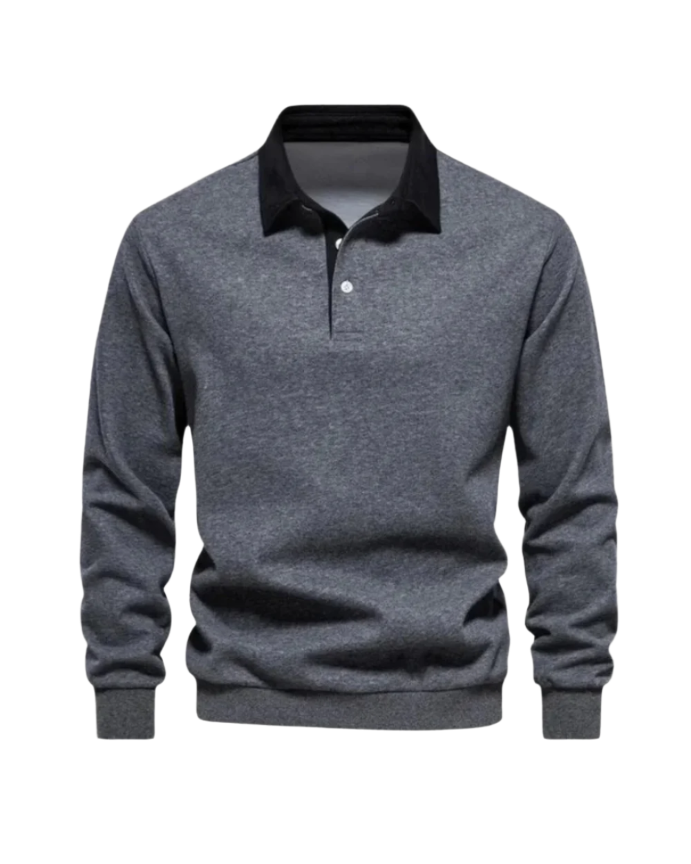 Suéter Tipo Polo Casual de Punto Suave