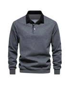 Suéter Tipo Polo Casual de Punto Suave