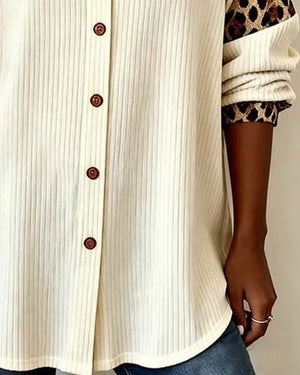 Freizeit-Leopardenhemd aus Baumwolle für Herren