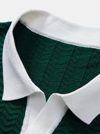 Conjunto De Punto Polo De Pico Y Pantalón Recto