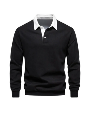 Weicher, gestrickter Polo-Pullover