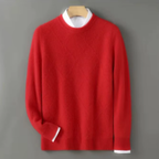 Jersey De Hombre De Cachemira Pura Corte Elegante
