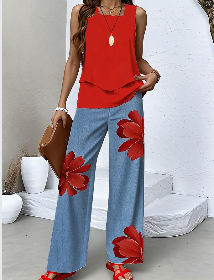 FLORIENNE | SCARLET FLOWER SET