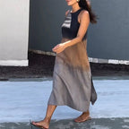 Vestido Sin Mangas con Degradado Elegante