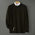 Jersey De Hombre De Cachemira Pura Corte Elegante