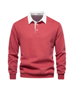 Suéter Tipo Polo Casual de Punto Suave