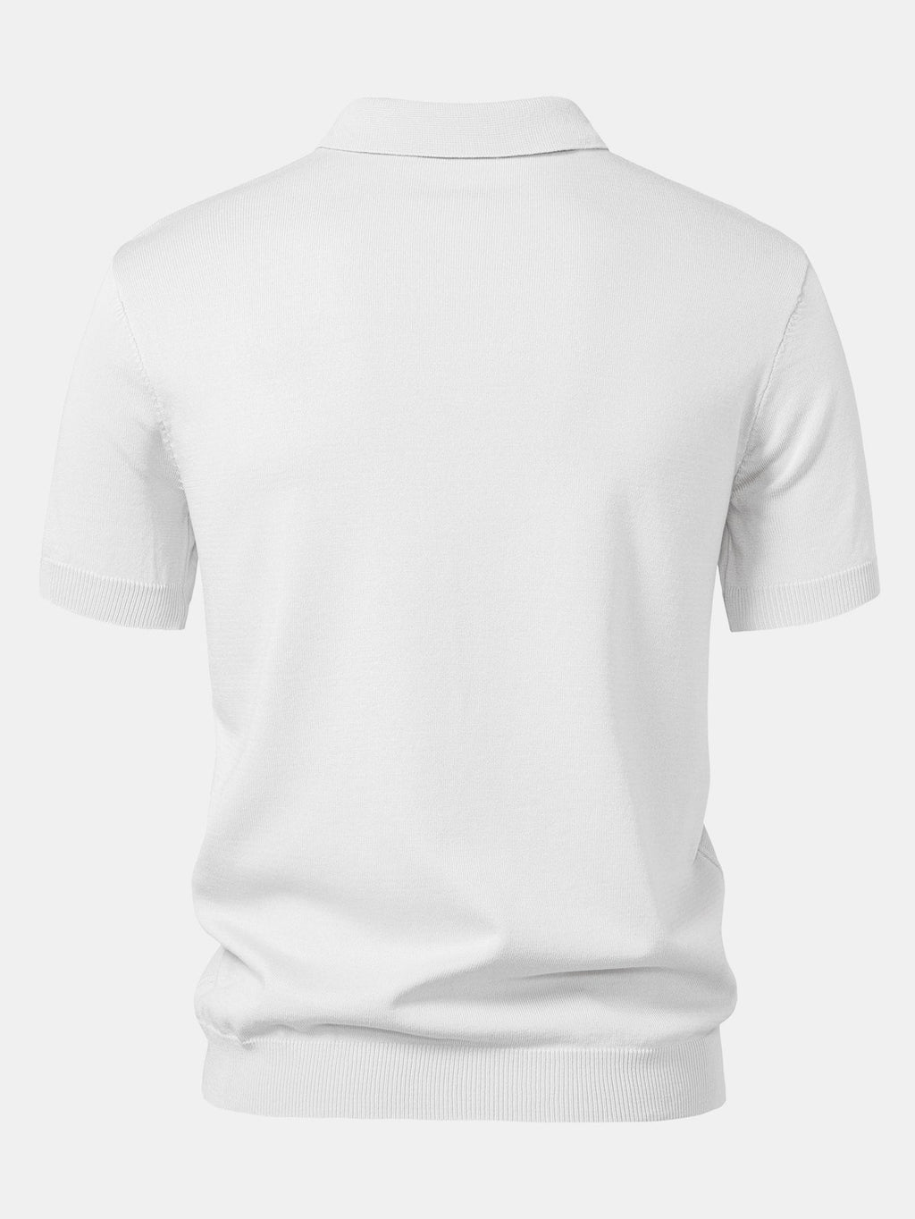 Conjunto Polo Punto Jacquard a Rayas y Pantalón Recto