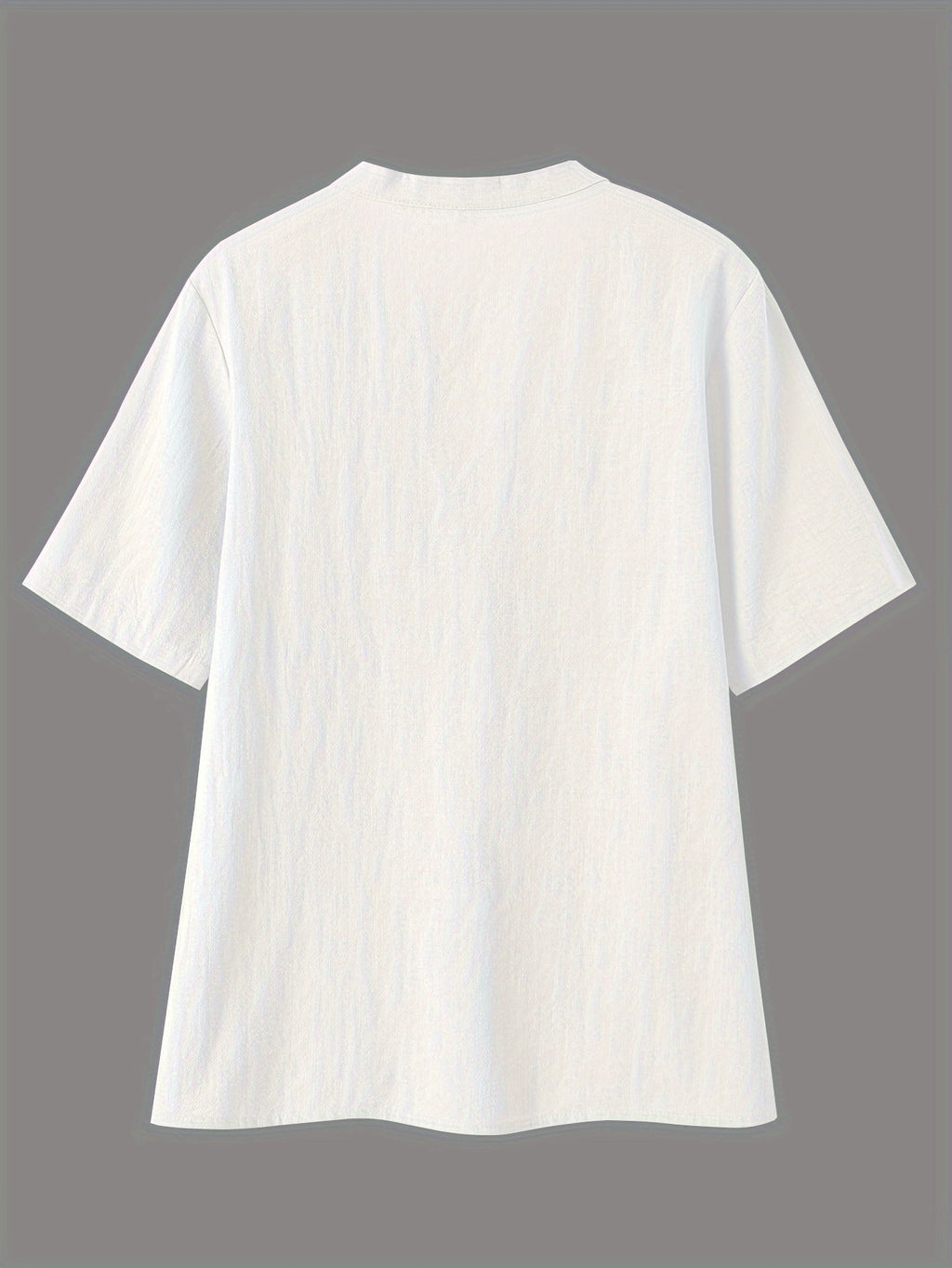 Elegante Bluse mit V-Ausschnitt und Holzknöpfen