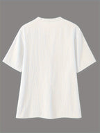 Elegante Bluse mit V-Ausschnitt und Holzknöpfen