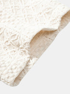 Conjunto Camisa Cubana Jacquard Floral y Pantalón Recto