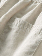 Conjunto Camisa Jacquard Geométrica y Pantalón de Lino