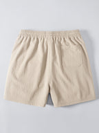 Conjunto Camisa Cubana Jacquard y Shorts Texturizados