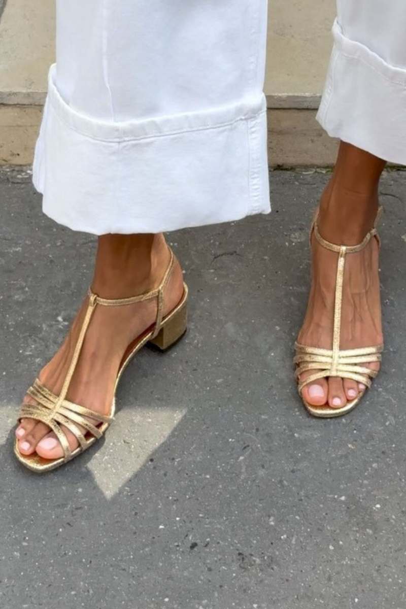 Allegra | Everyday Elegance Gold Sandals