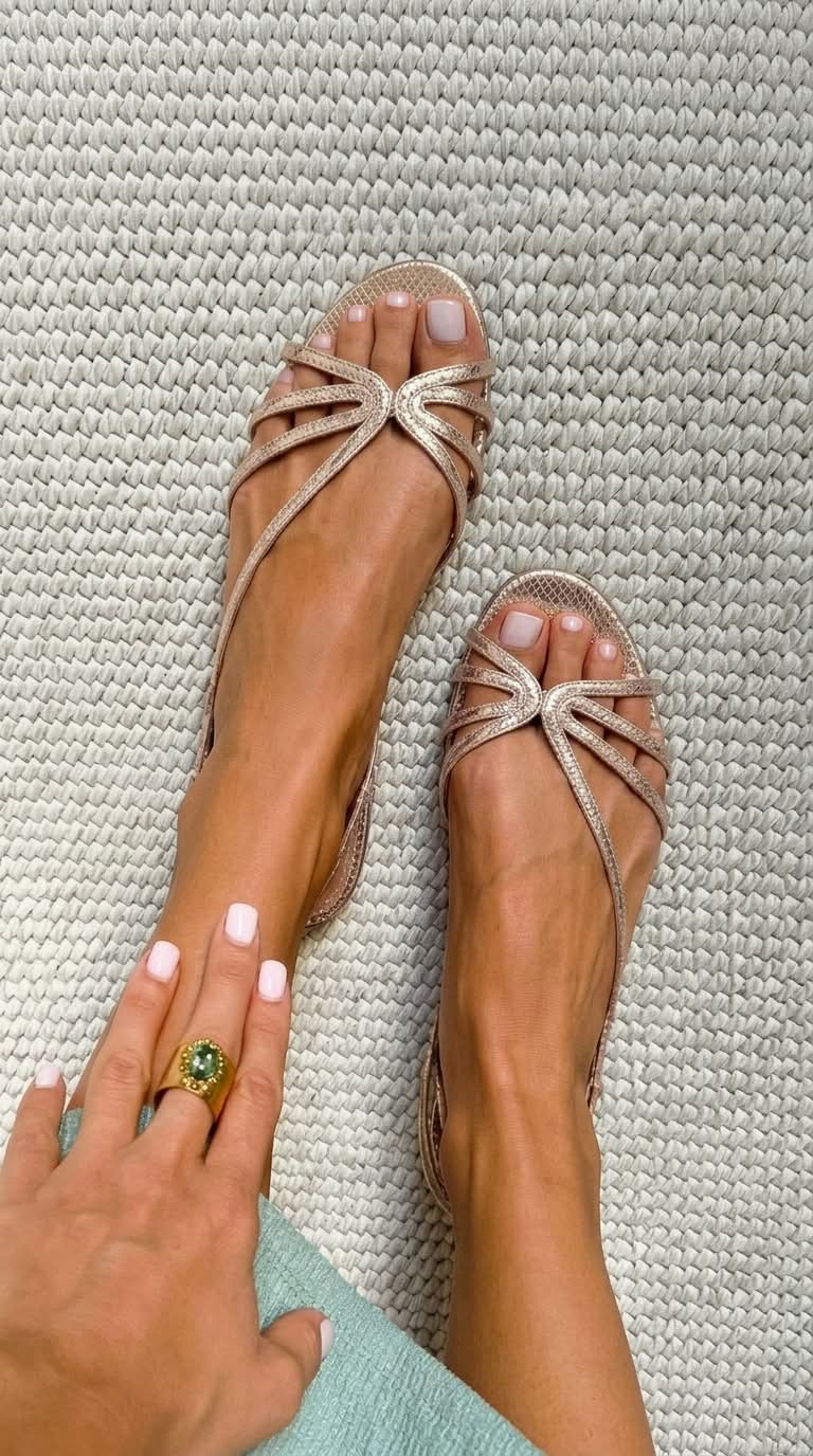 Ginevra | Gold Summer Elegance Sandals