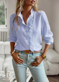 Elegant Women's Blouse with Fitted Cut