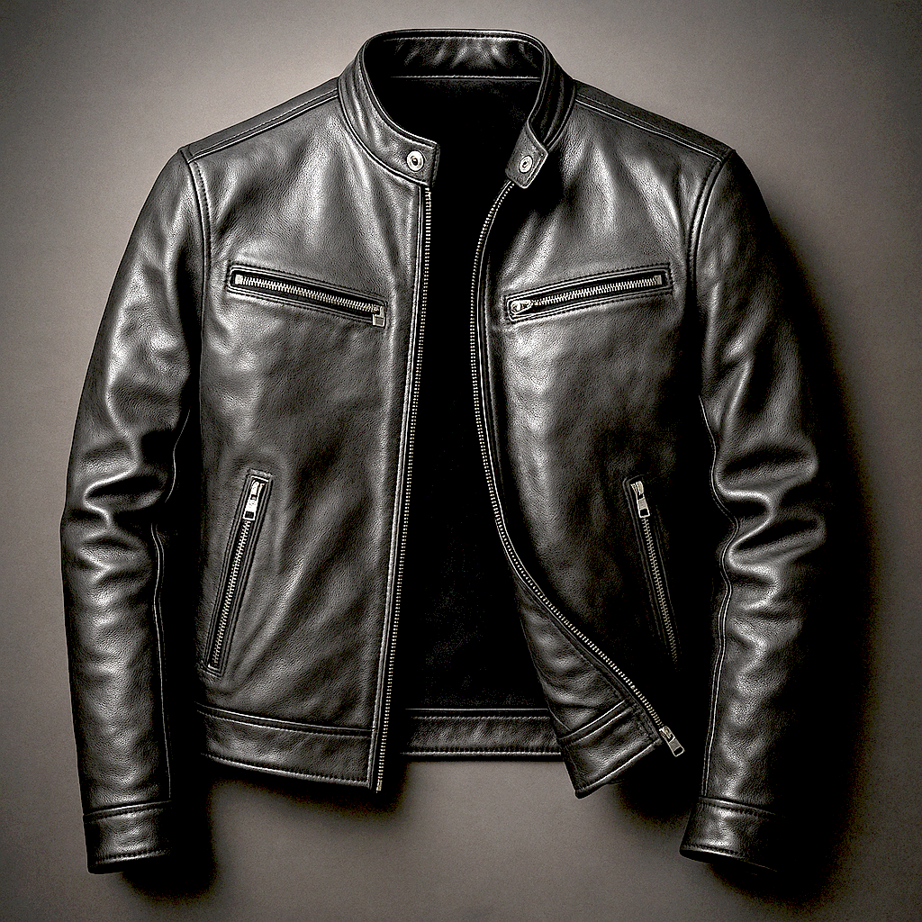 Chaqueta De Piel Vintage Para Hombre – Estilo Atemporal