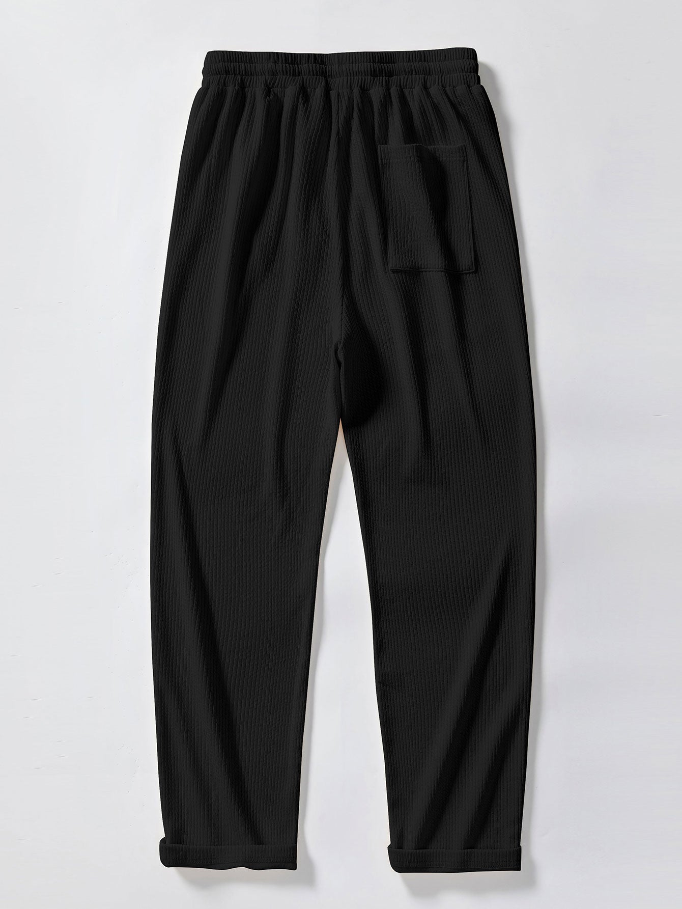 Conjunto Polo Jacquard Geométrico y Pantalón Recto