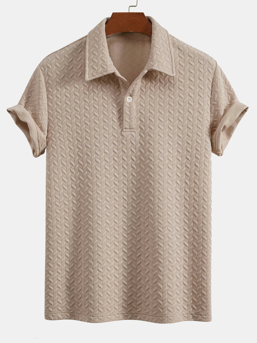 Conjunto Polo Y Pantalón Corto Jacquard Geométrico