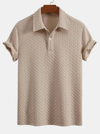 Conjunto Polo Y Pantalón Corto Jacquard Geométrico