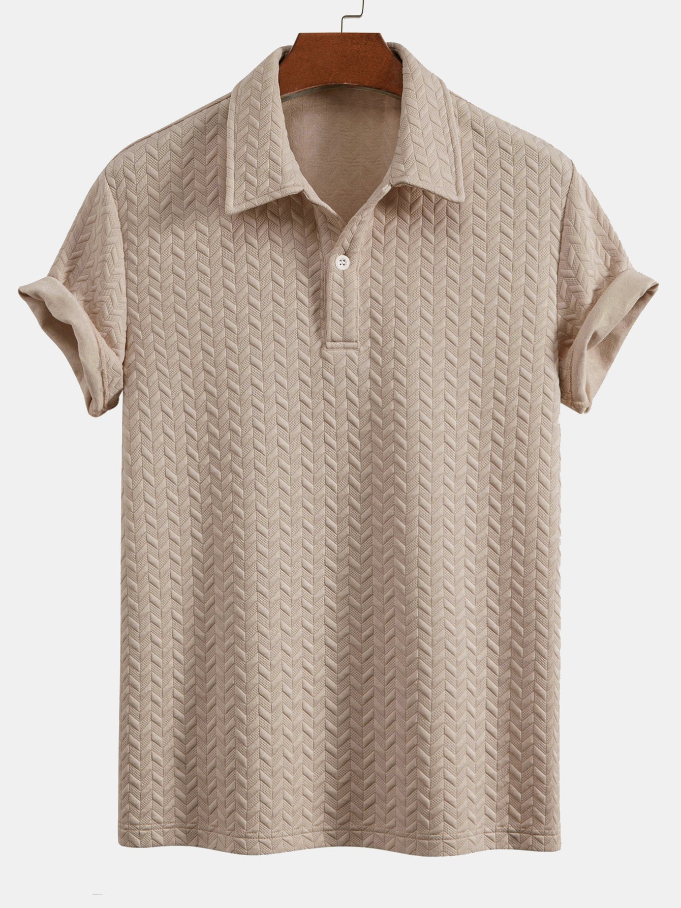 Conjunto Polo Y Pantalón Corto Jacquard Geométrico