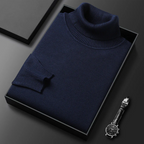Jersey de Cuello Alto de Cachemira Pura para Hombre