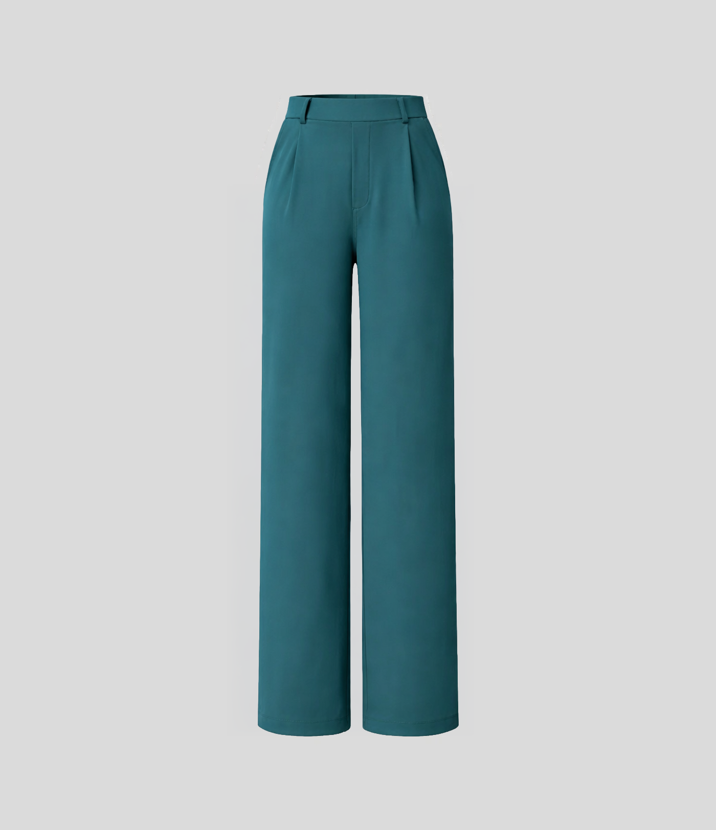 Pantalón Elegante Pierna Ancha De Tiro Alto Mujer