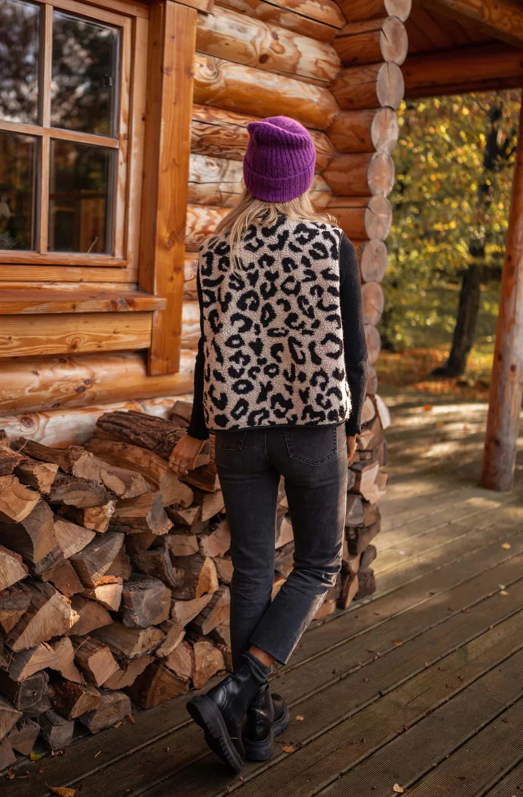 Damen-Steppweste Leopard – lässiger und schicker Look