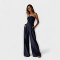 Elegant Strapless Jumpsuit – Flattering Fit
