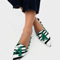 Riane™ | Green Zebra-Print Loafers