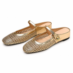 LUMIRA™ ┃ Woven Braided Fabric Clogs with Square Toe