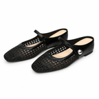 LUMIRA™ ┃ Woven Braided Fabric Clogs with Square Toe