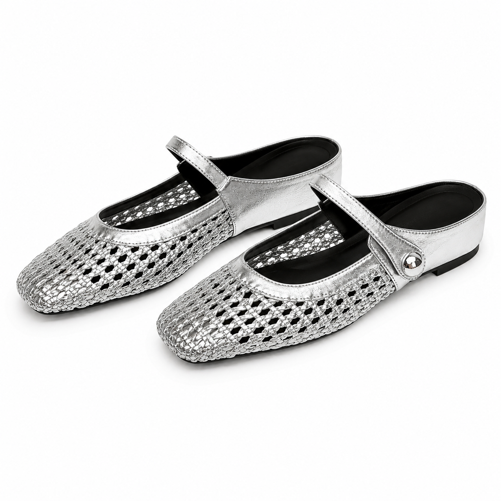 LUMIRA™ ┃ Woven Braided Fabric Clogs with Square Toe