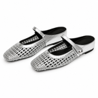 LUMIRA™ ┃ Woven Braided Fabric Clogs with Square Toe