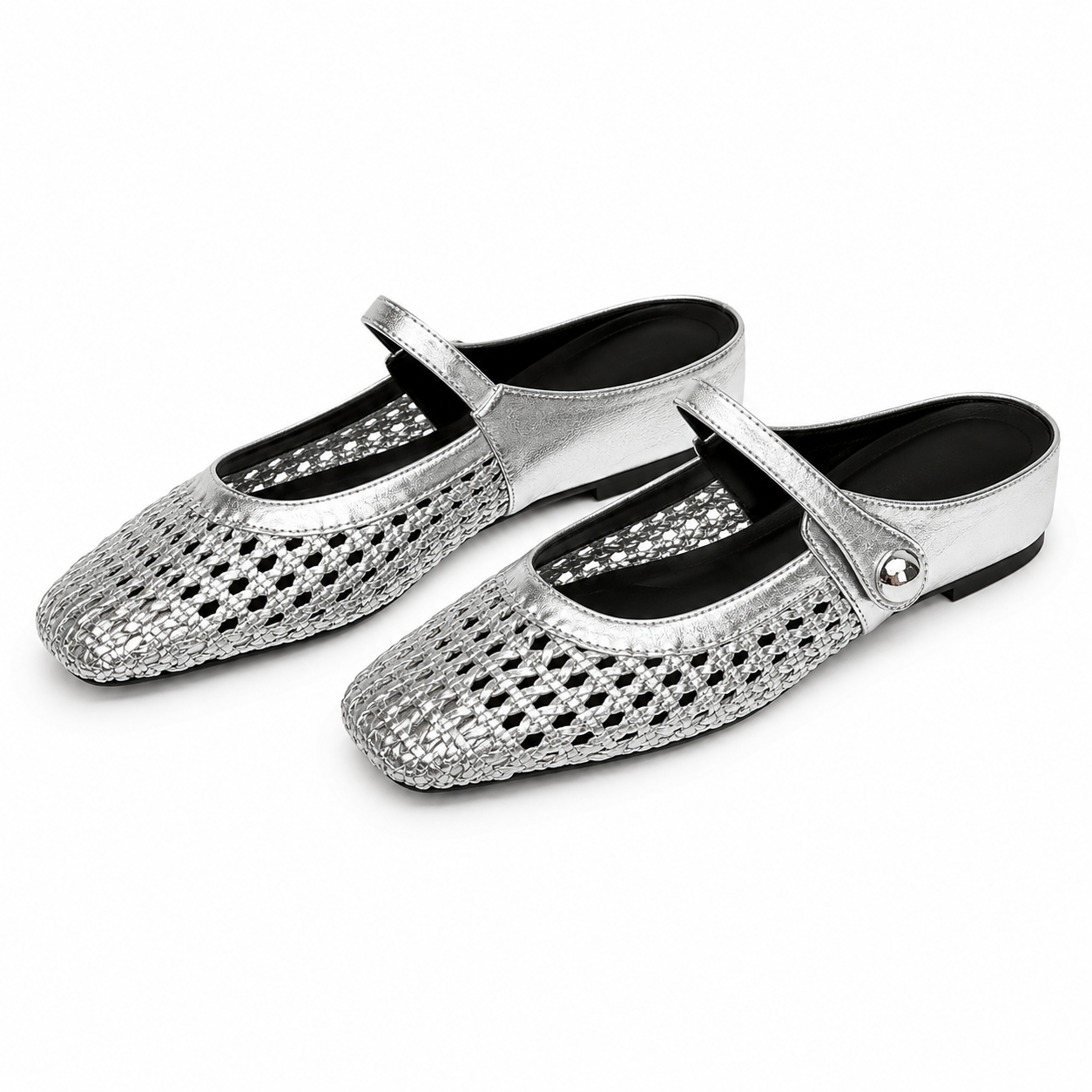 LUMIRA™ ┃ Woven Braided Fabric Clogs with Square Toe
