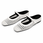 LUMIRA™ ┃ Woven Braided Fabric Clogs with Square Toe
