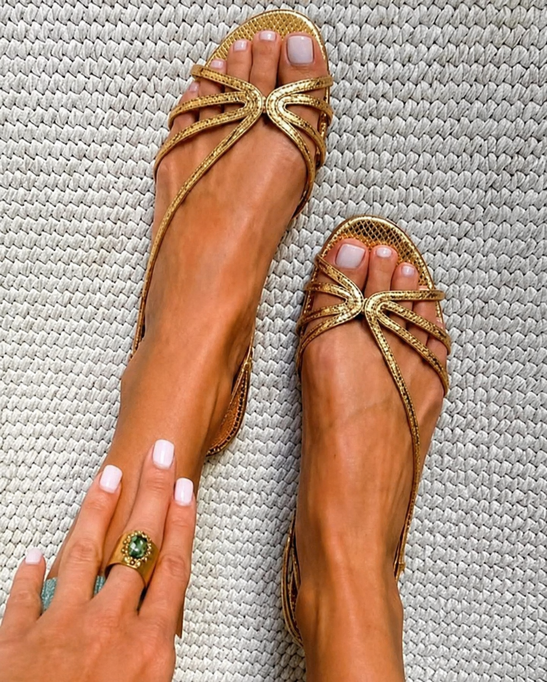 Ginevra | Gold Summer Elegance Sandals